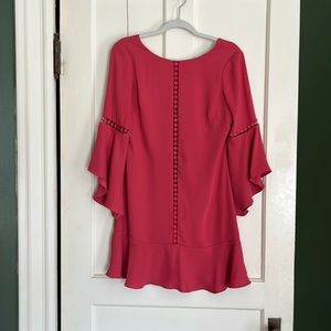 WHBM Coral above knee dress wedding graduation 0 S XS